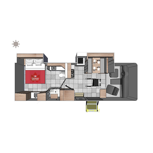 Class A Motorhome Wheelchair Accessible, , floor-plans-day image number 0